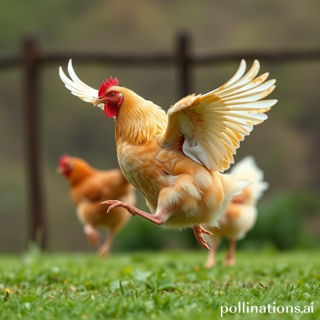How high can chickens jump with clipped wings 